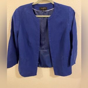 Talbots Women's Blue Jacket 1/4 Sleeves Size 12p